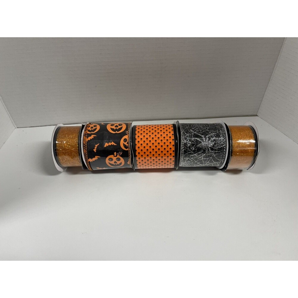 Halloween Ribbon Rolls Pack Of 5 #501